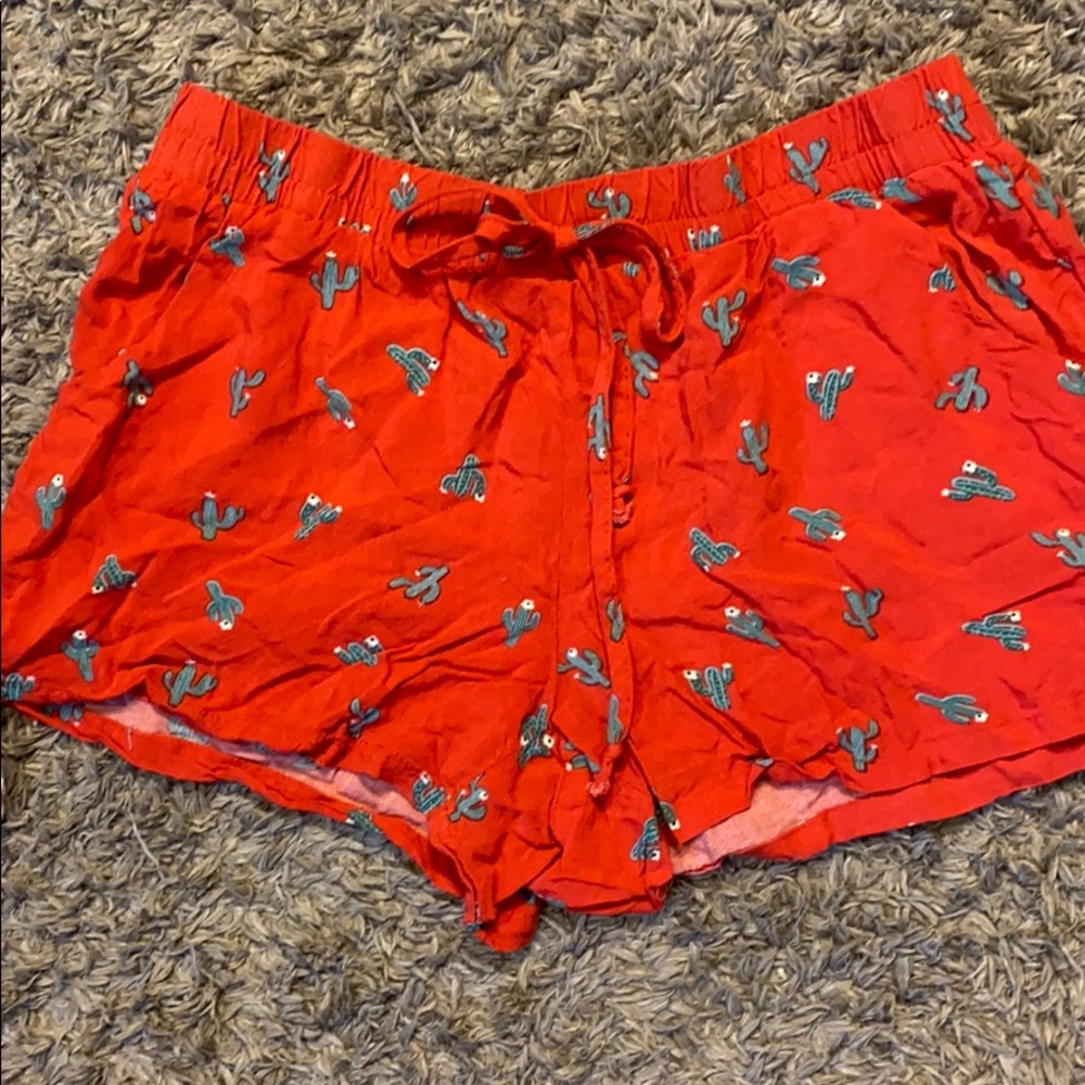 Flowy cactus shorts